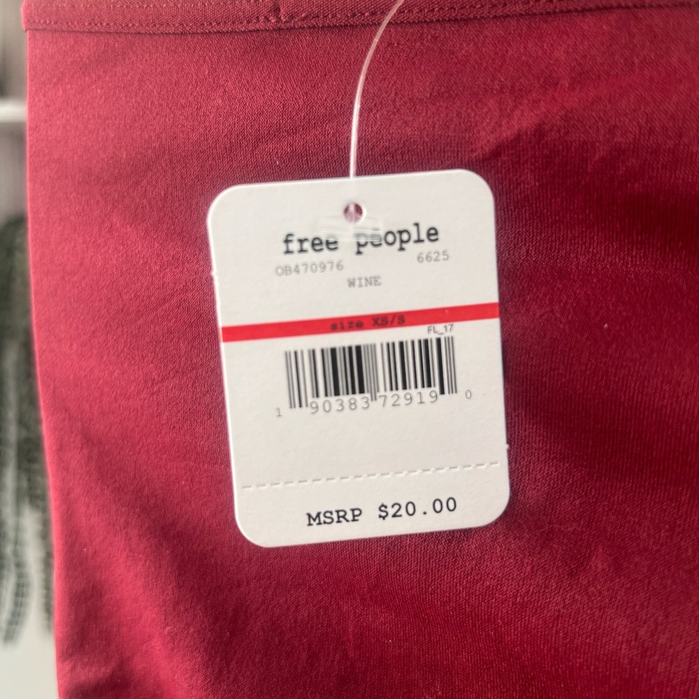 Free People Deep Red Camisole Top - Picture 4 of 5